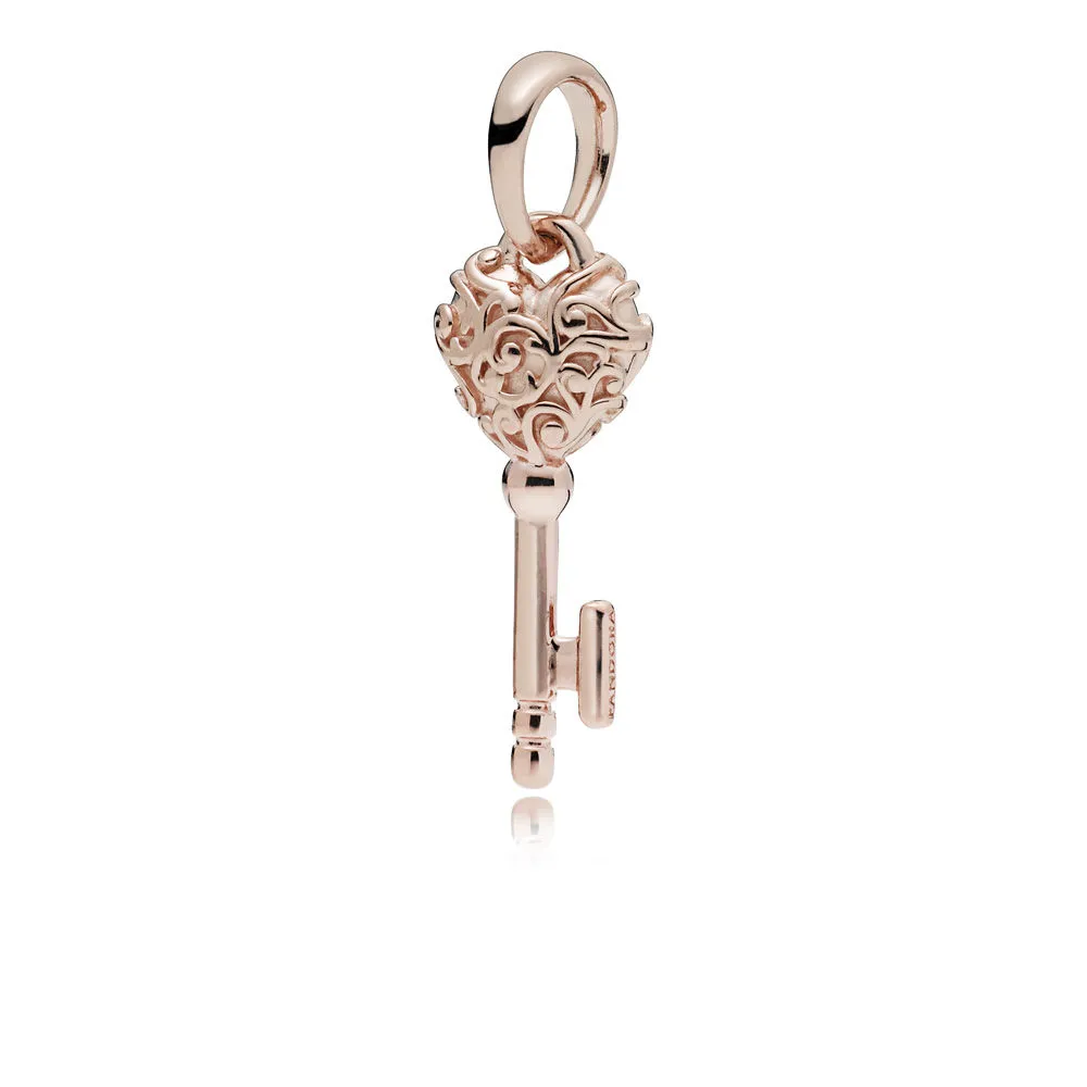 regal pattern key pandora rose pendant 387725