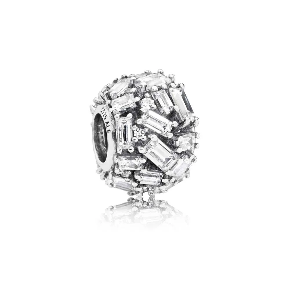 Pandora Ice cube silver charm with clear cubic zirconia - 797746CZ