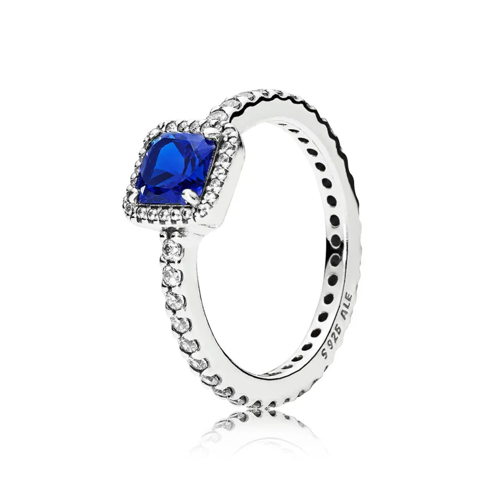 pandora blue timeless elegance ring 190947nbt