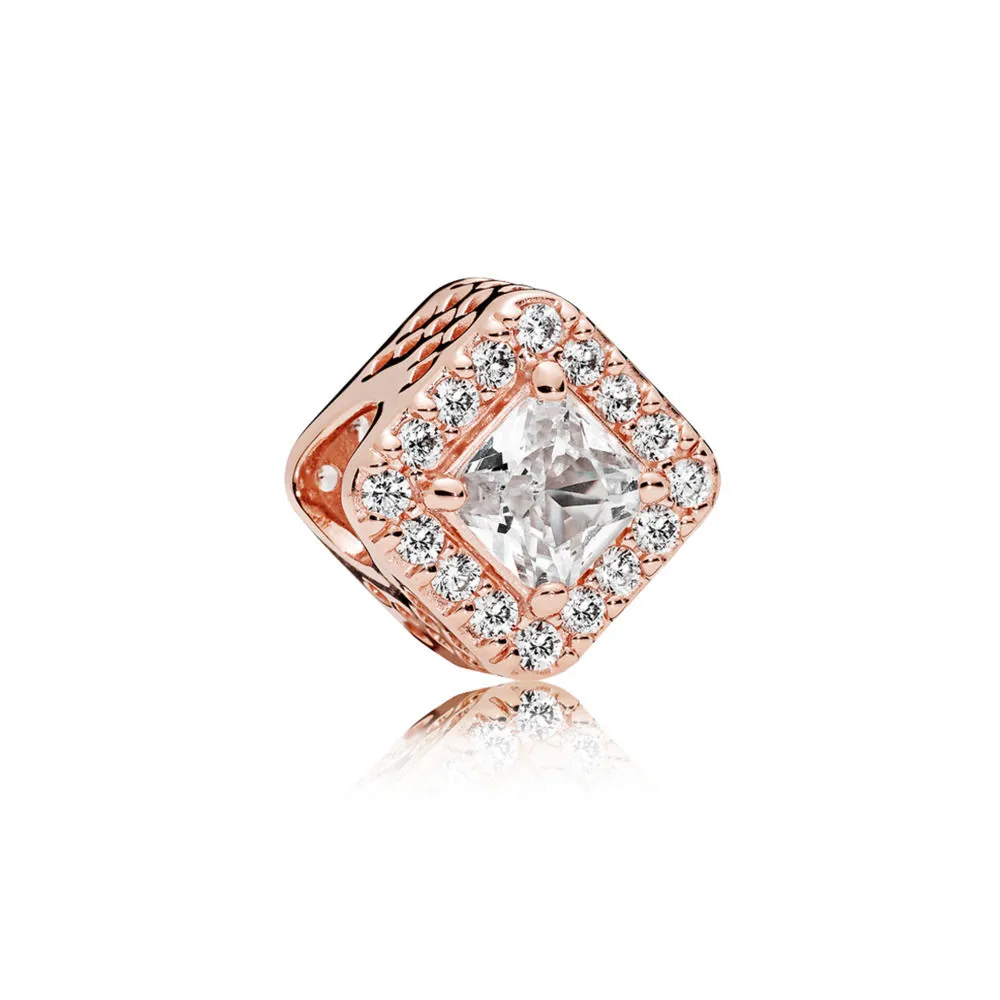 Pandora Firkantet Funklende Sirkel Charm - 786206CZ