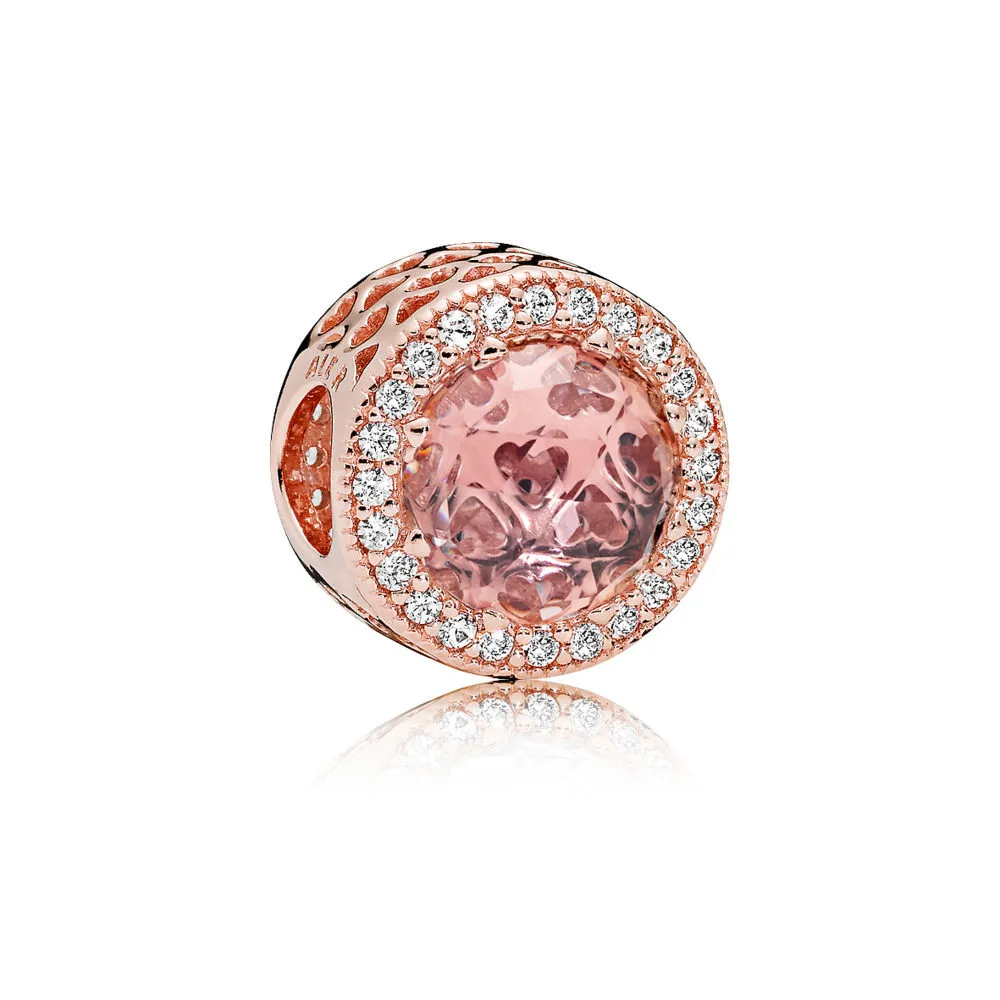 pandora funklende rosenrød charm 781725nbp