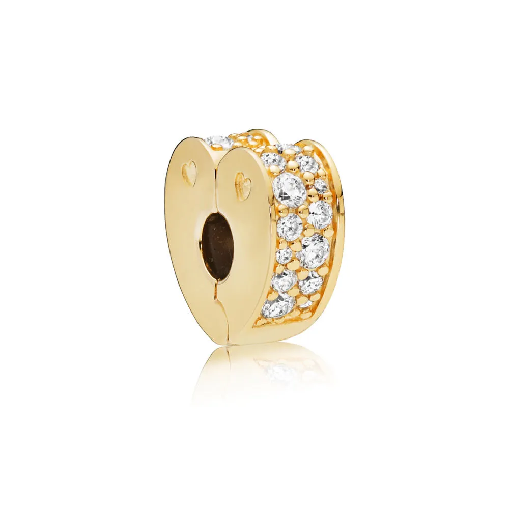 pandora klar pavé hjerteformet klemmecharm 767020cz