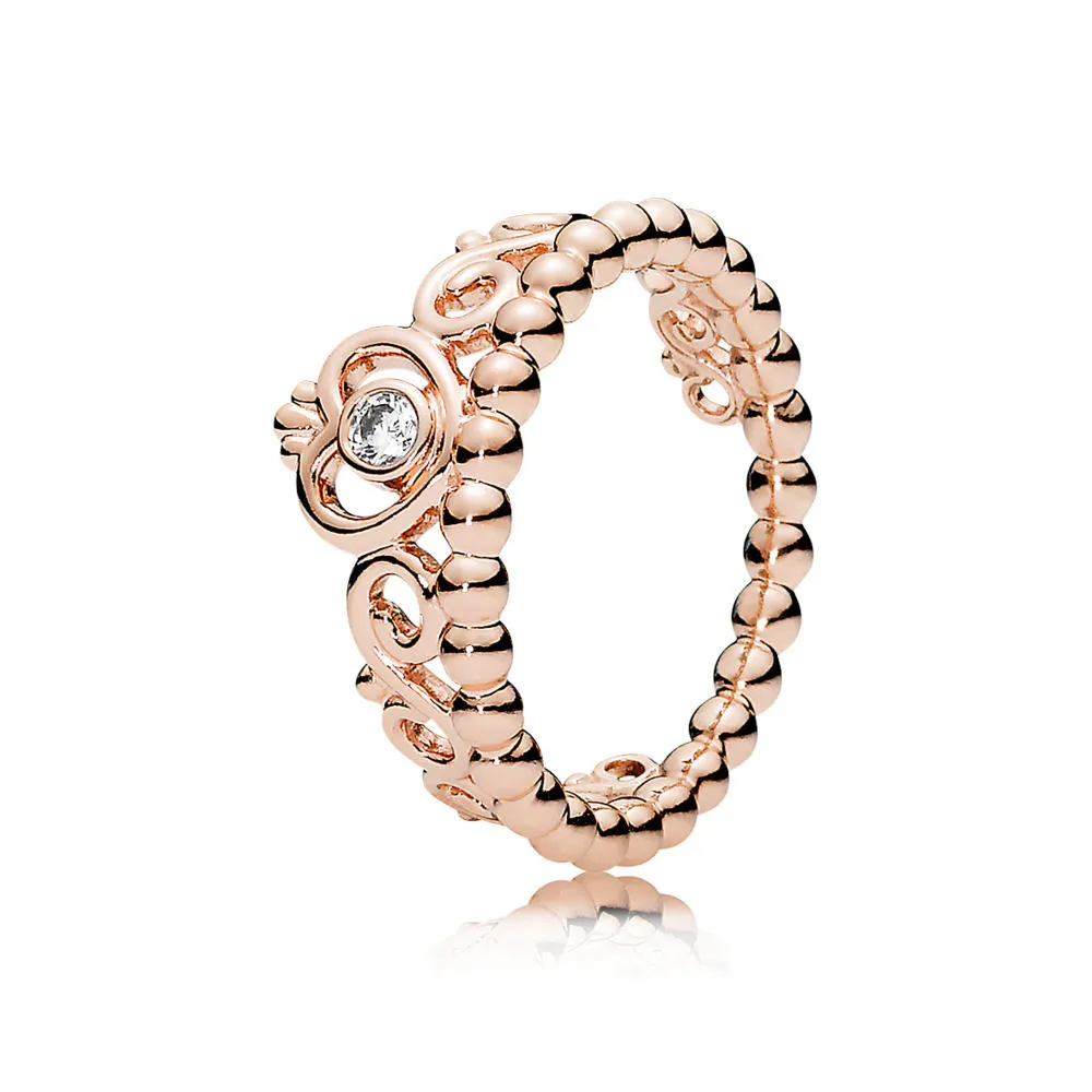 pandora prinsesse tiara krone ring 180880cz