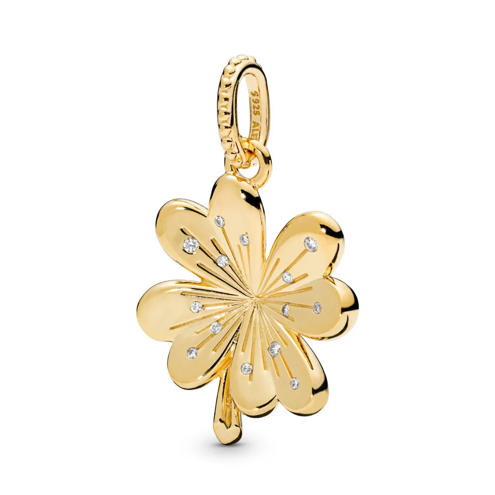 lucky firkløver anheng pandora shine 367935cz