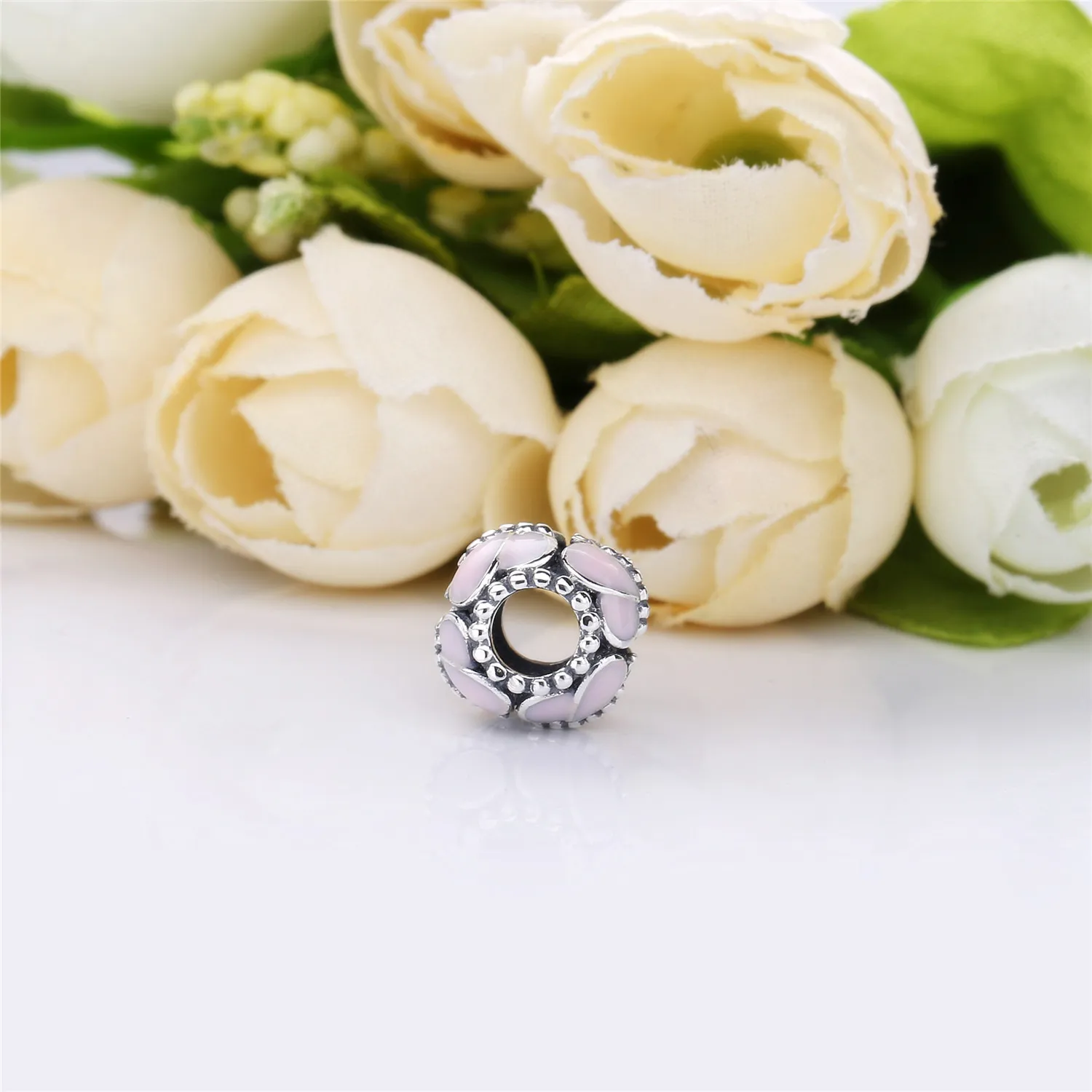 Pandora Butterfly silver charm with pink enamel - 797855EN160