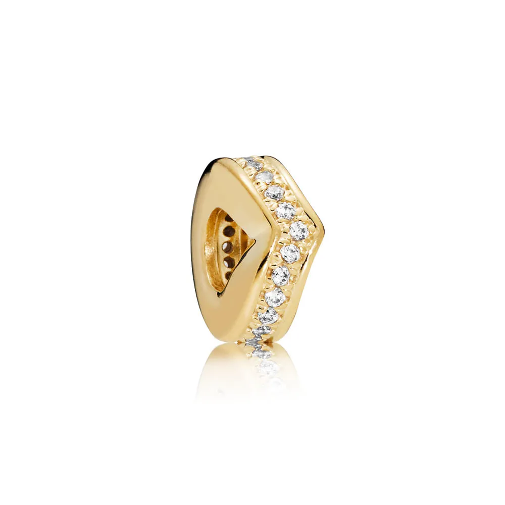 wishbone pandora shine spacer med klar cubic zirconia 767808cz