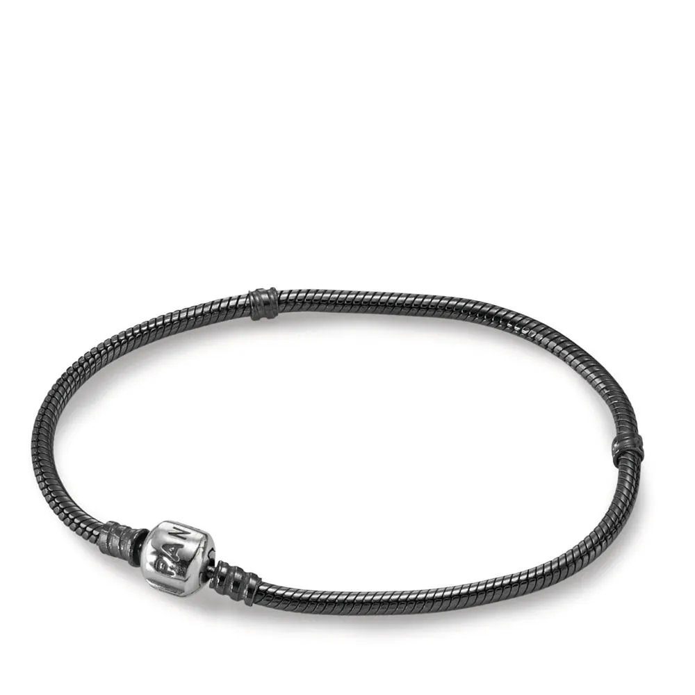 pandora oksidert sølv armbånd 590702ox