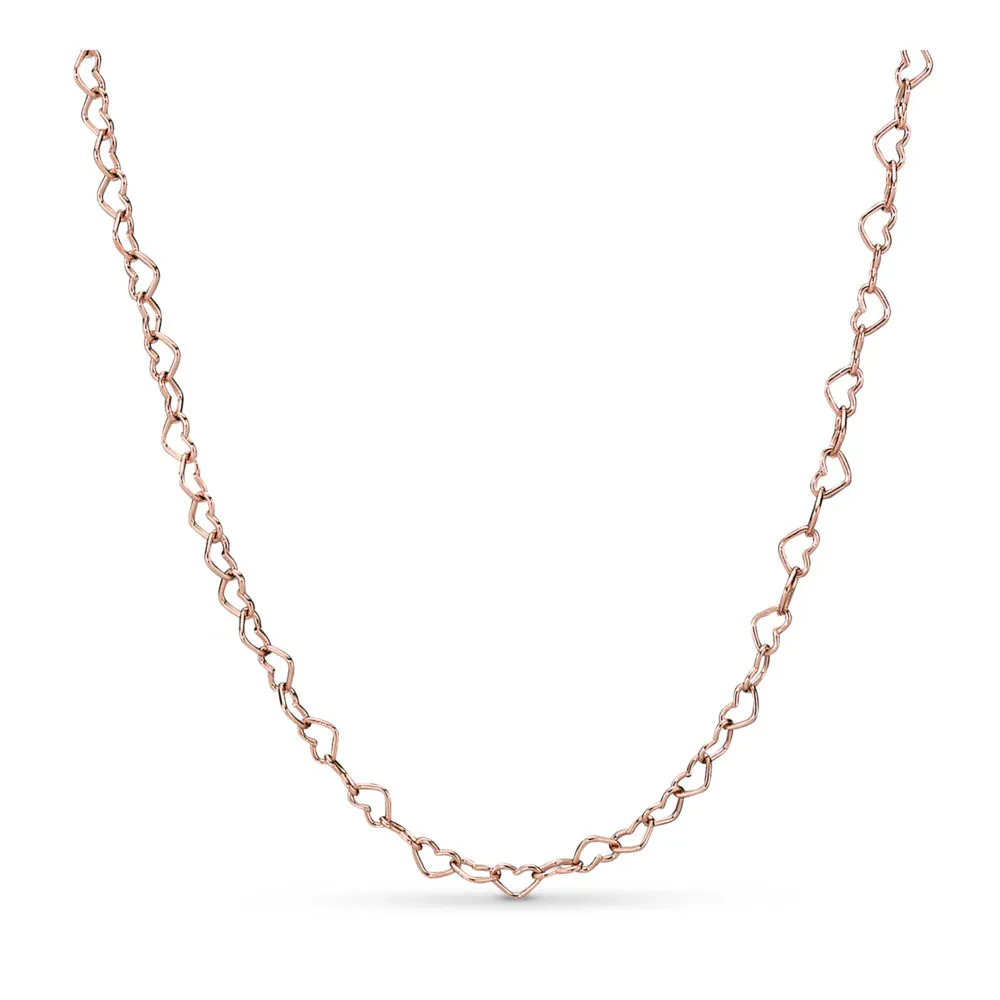 joined hearts pandora rose necklace 387961