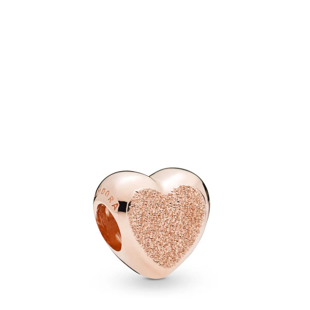 Matt Brilliance Heart Charm, Pandora Rose™ - 787881