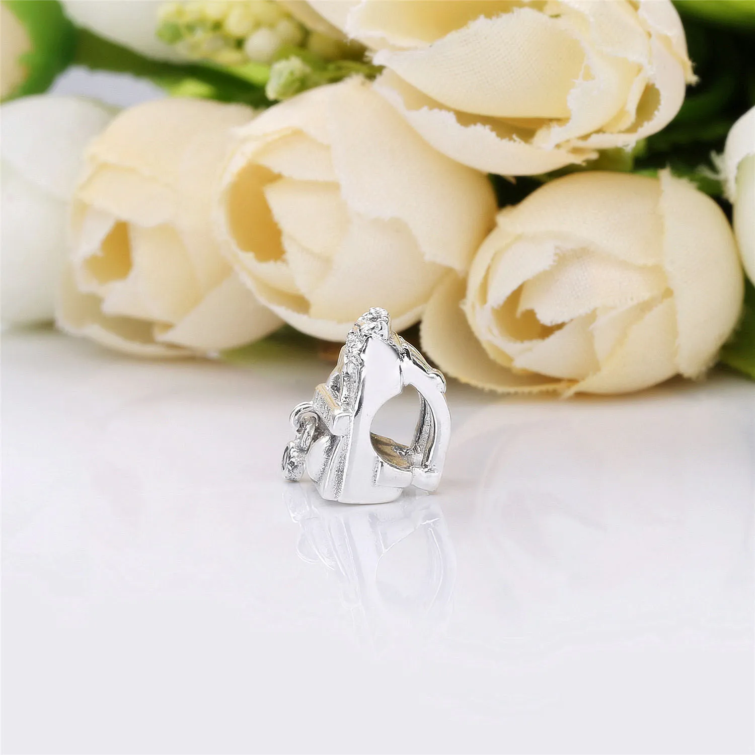 Pandora Backpack silver charm with clear cubic zirconia - 797859CZ