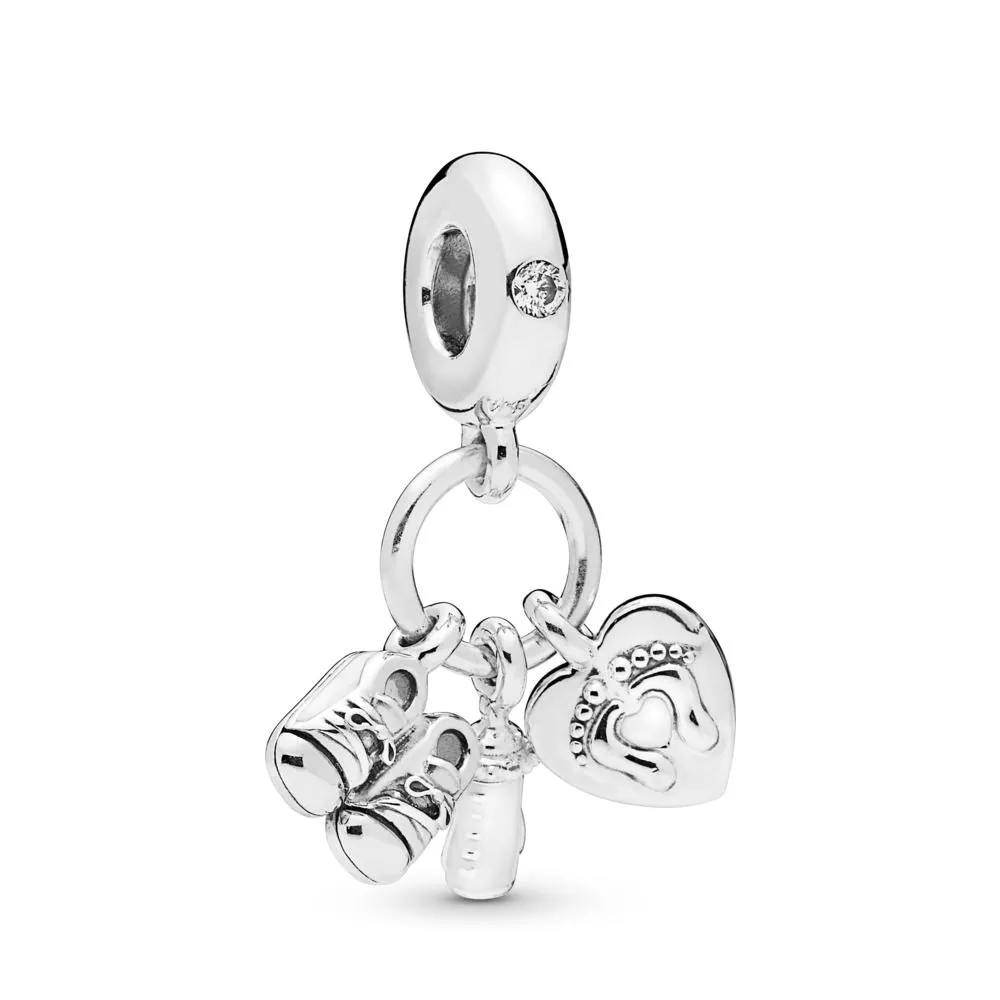 Pandora Tåteflaske og Sko Hengende Charm - 798106CZ
