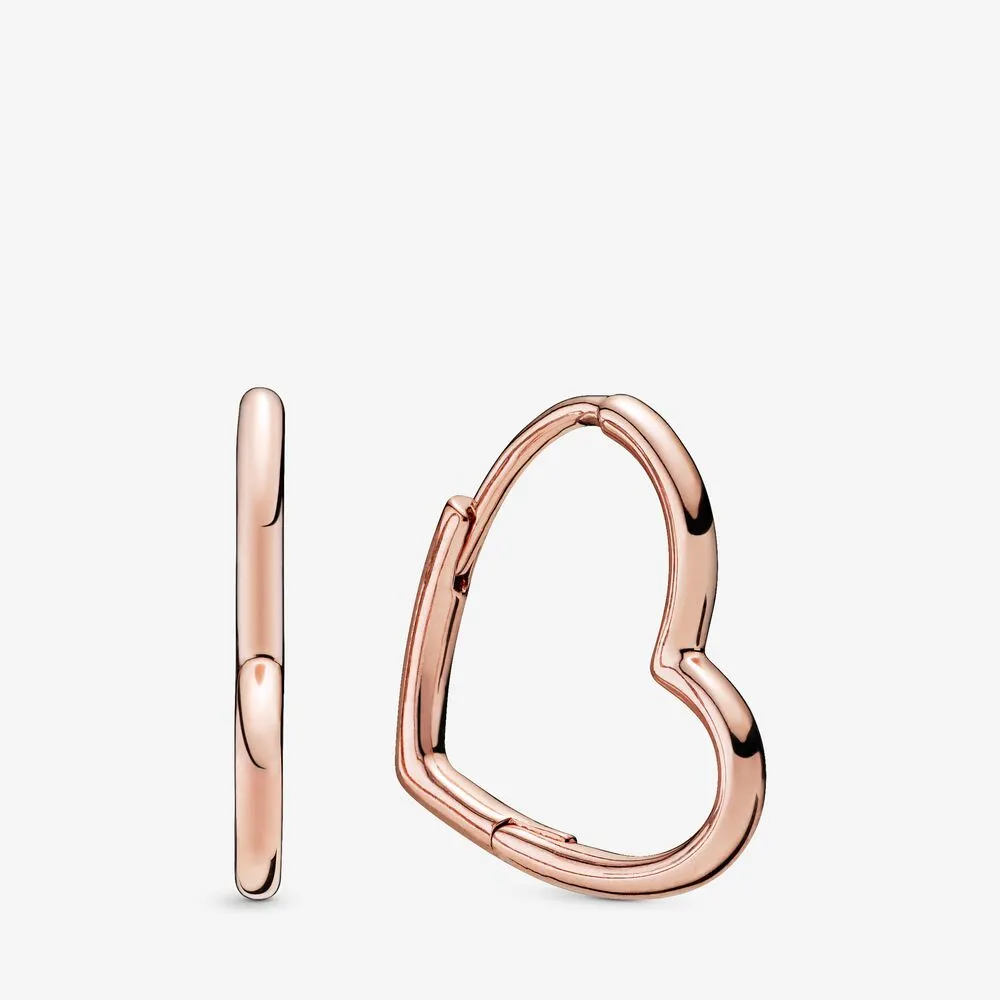 pandora asymmetrisk hjerte øreringer 288307
