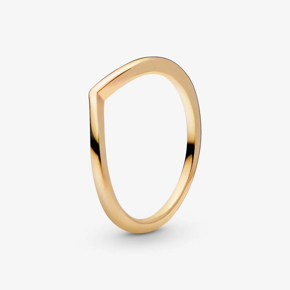 pandora polert ønskebein ring 166314
