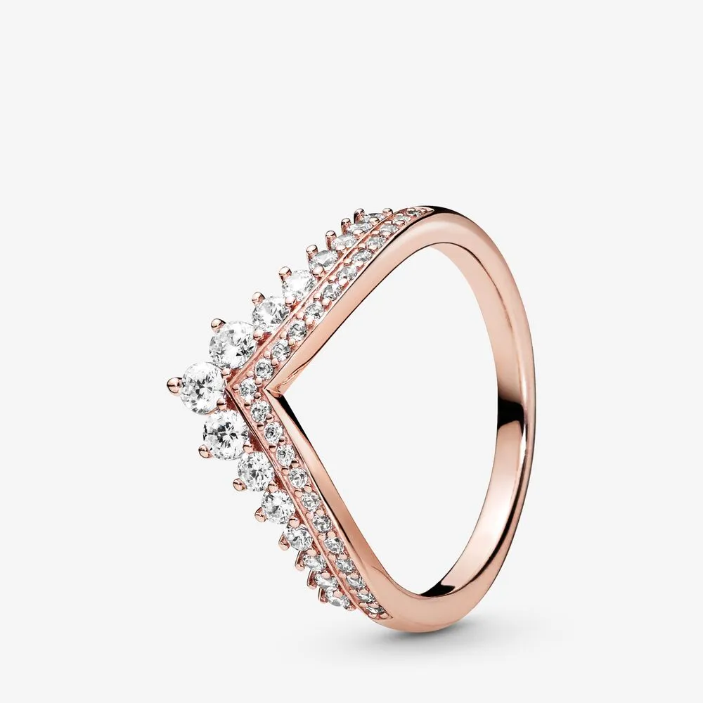 pandora prinsesse ønskebein ring 187736cz
