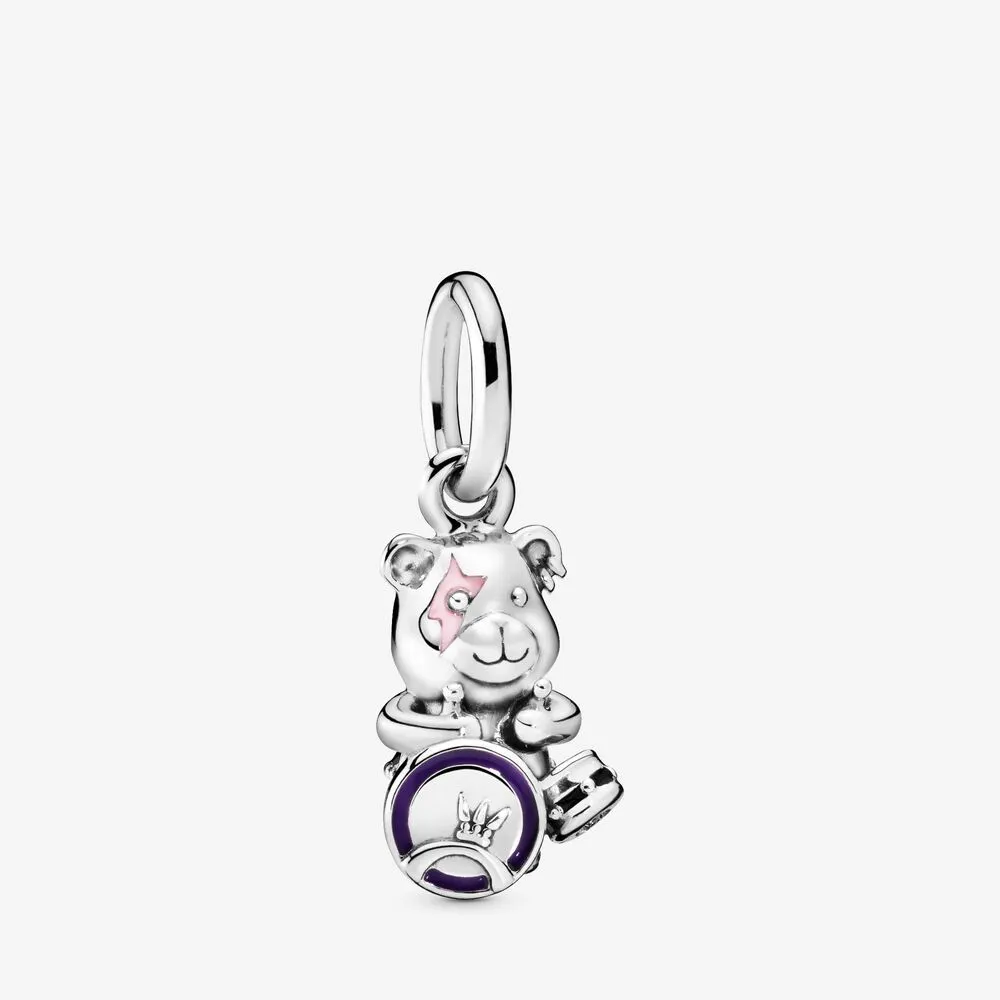 pandora theodore bear punk band hengende charm 798281enmx