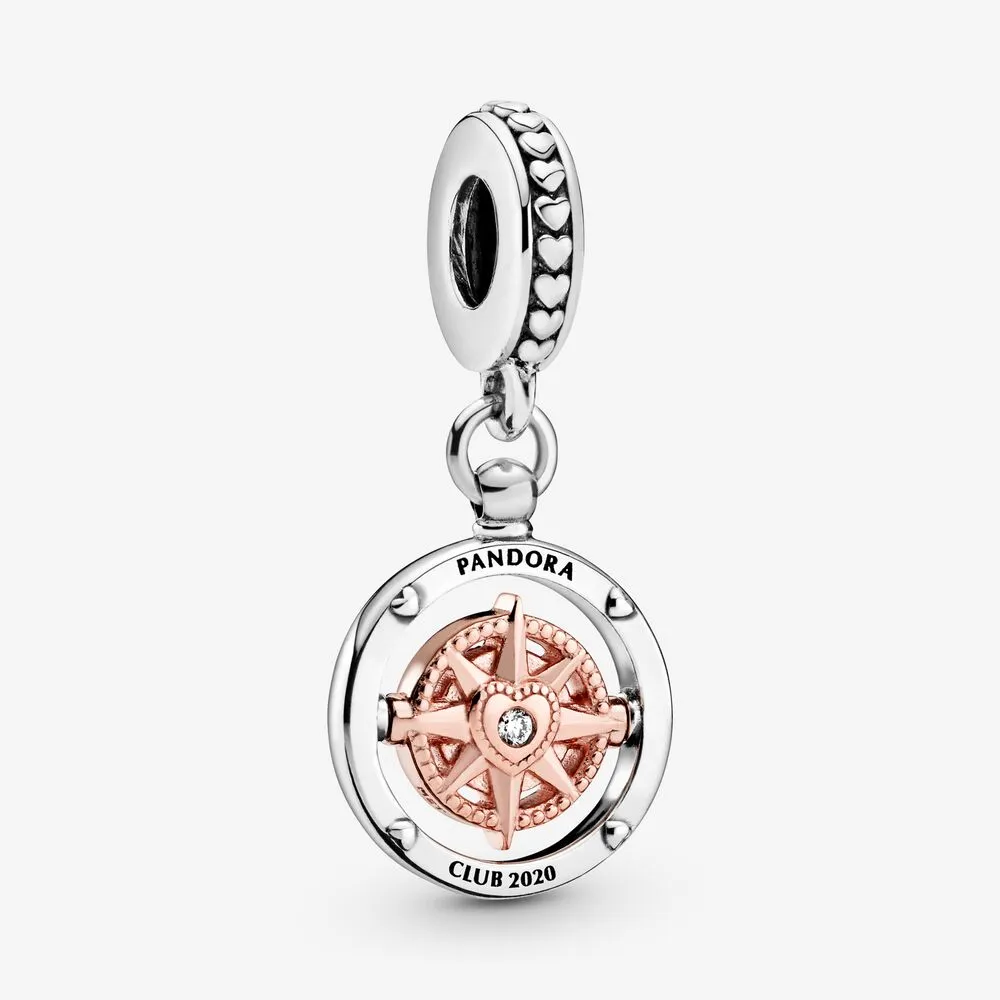 pandora club 2020 kompass hengende charm 788590c01