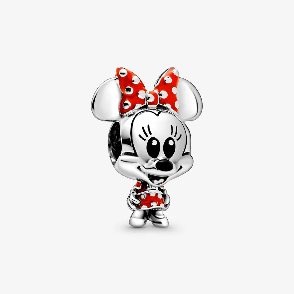 Pandora Disney Minni Mus Prikket Kjole og Sløyfe Charm - 798880C02