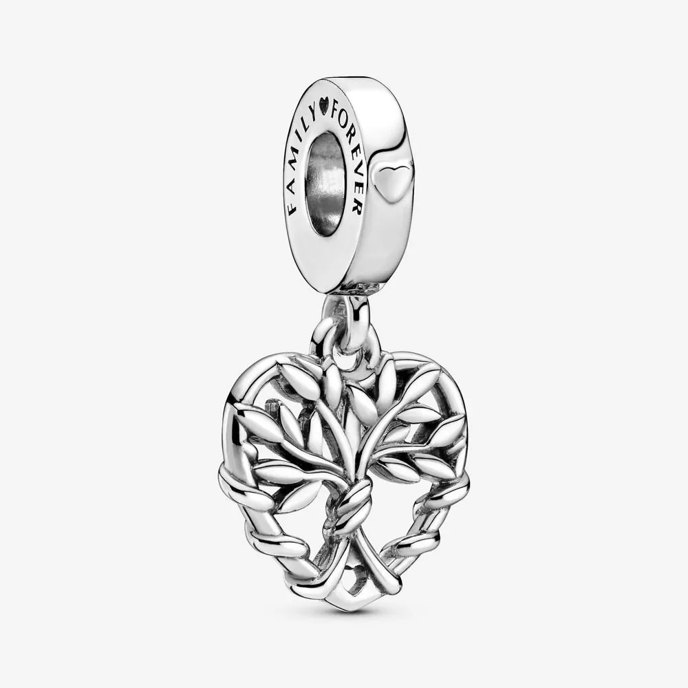 pandora hjerte familietre hengende charm 799149c00