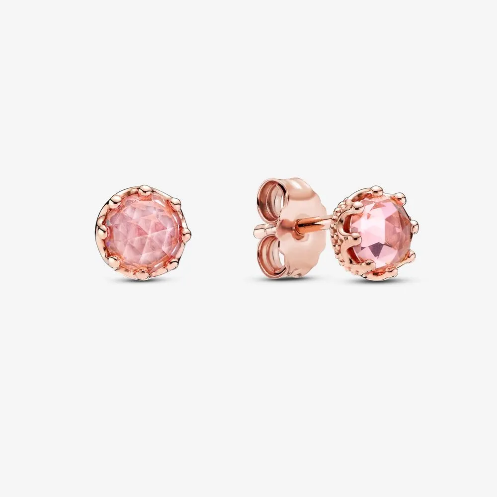 pandora rosa funklende krone øredobber 288311c01
