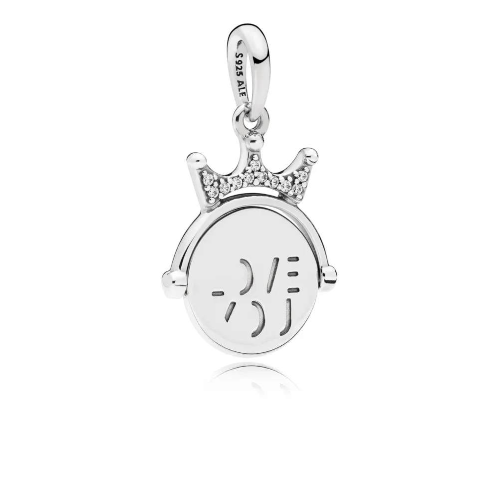 PANDORA Spinning Jeg elsker deg sølv dingle med klare cubic zirconia - 797641CZ