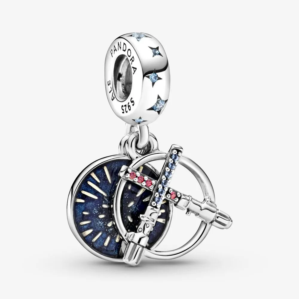 pandora star wars lyssverd dobbel hengende charm 799252c01