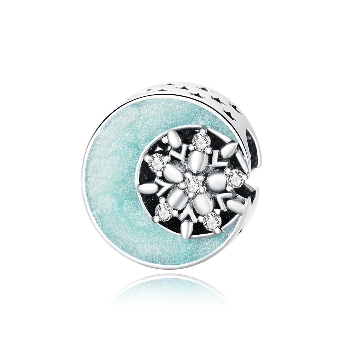 pandora style snow moonlight charm scc1653