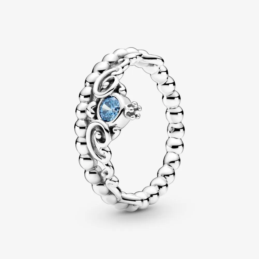 pandora disney askepott blå tiara ring 199191c01