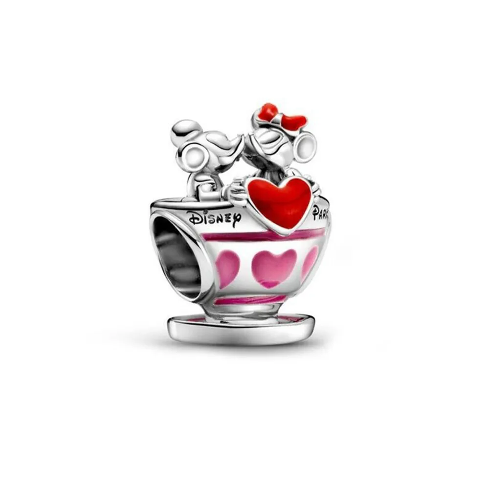 Pandora Disney Parks Mikke Mus og Minni Mus Tekopp Charm - 799265C01
