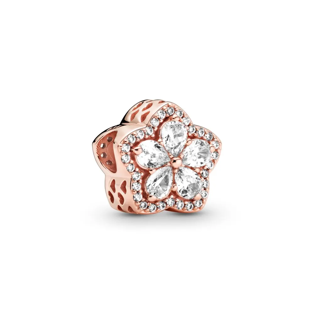 pandora funklende snøfnugg pavé charm 789224c01