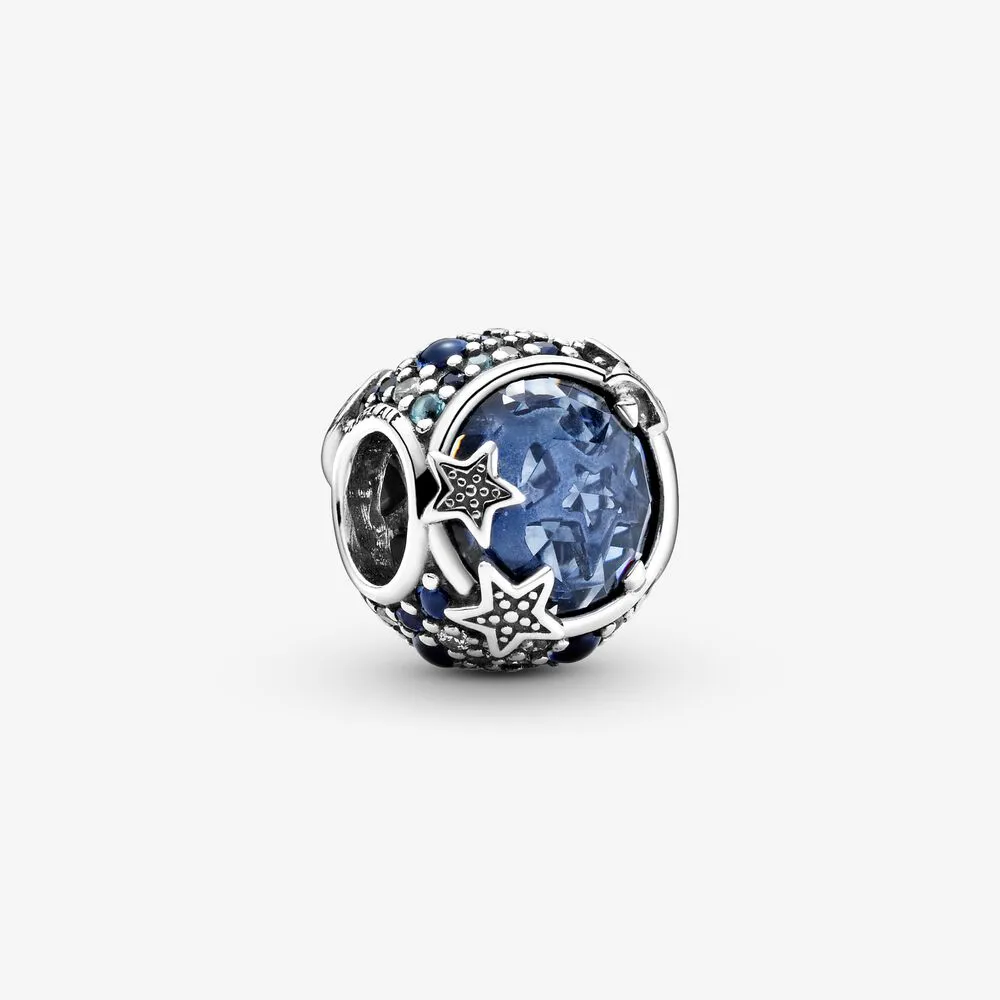 Pandora Himmelblå Funklende Stjerner Charm - 799209C01