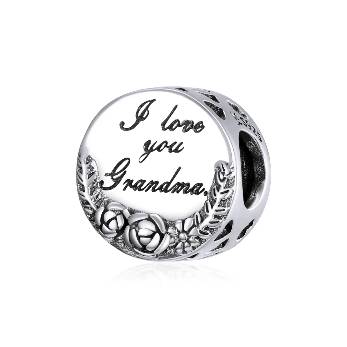 Pandora Style Silver Jeg elsker deg bestemor Gigi Charm - SCC1762