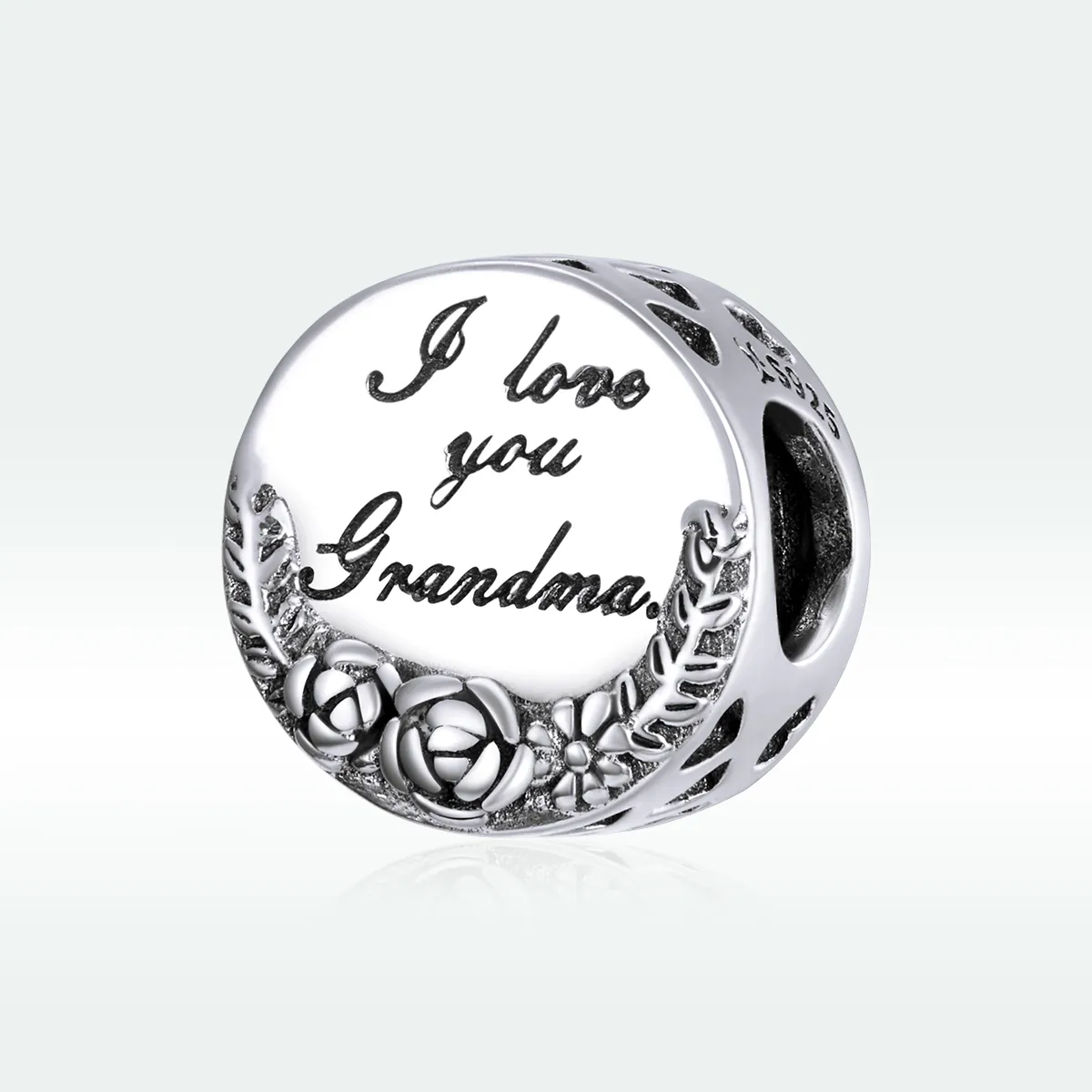 Pandora Style Silver Jeg elsker deg bestemor Gigi Charm - SCC1762