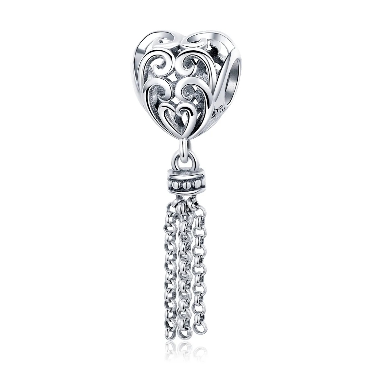 pandora style silver openwork dreamcatcher charm scc722