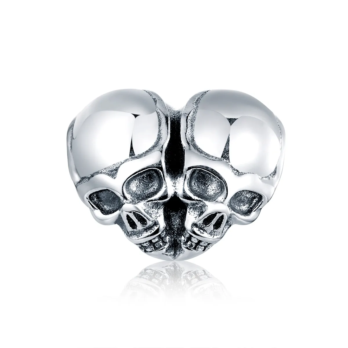 pandora style silver skulls charm scc1519