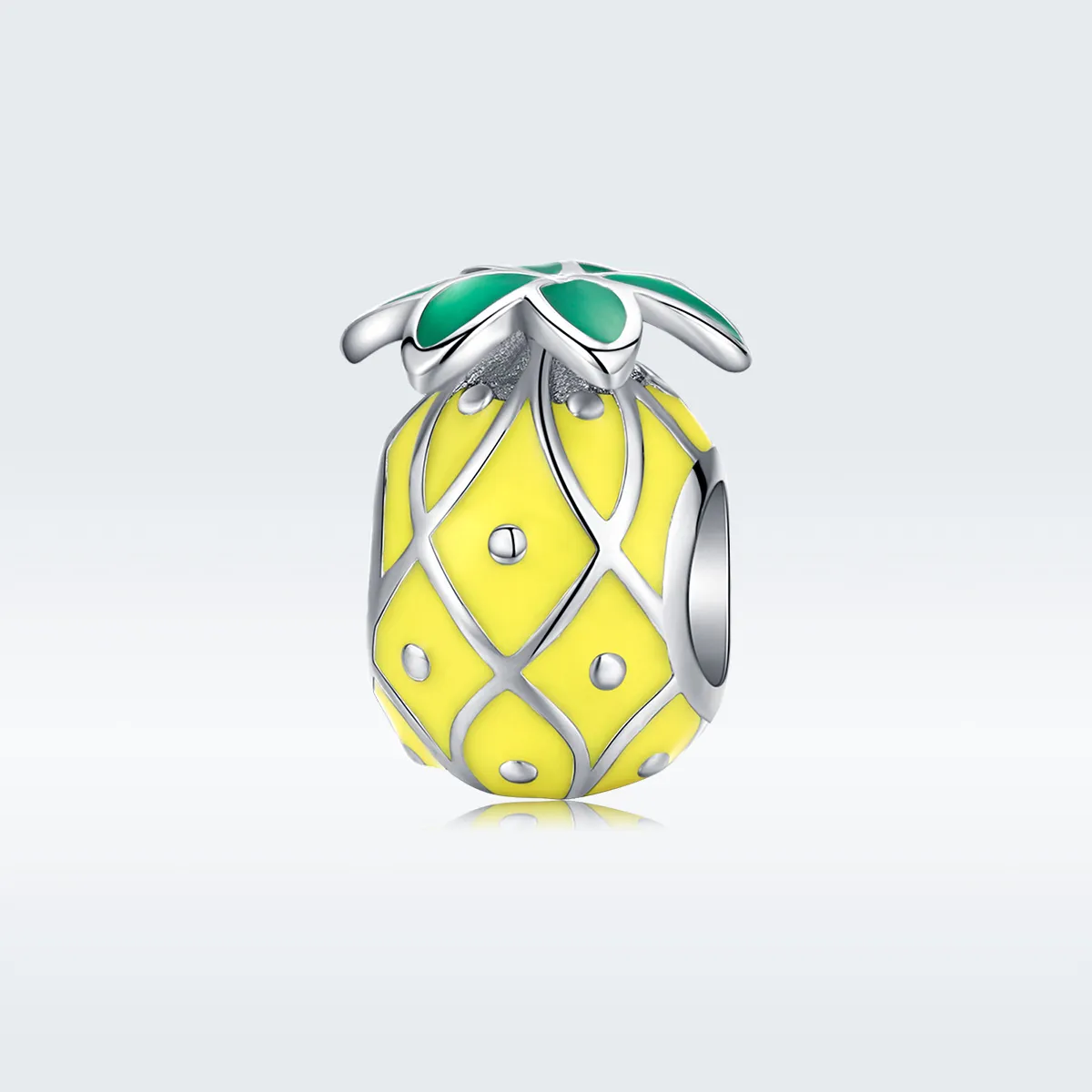 Pandora Style Sølv Ananas Charm - BSC128