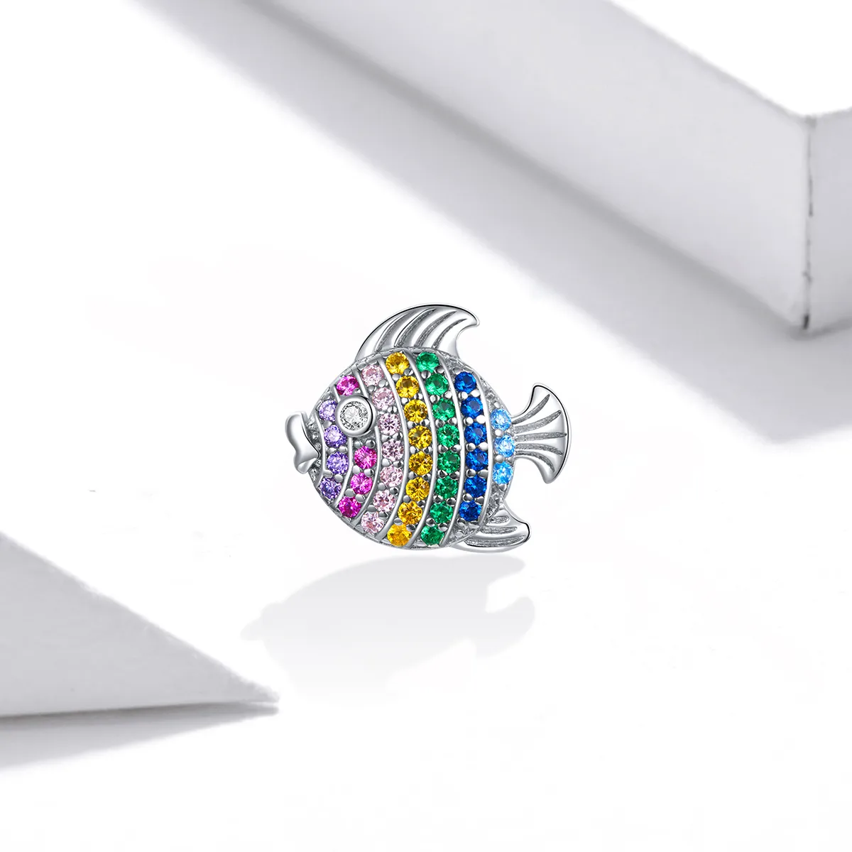 Pandora Style Sølv Fargerike Fisk Charm - SCC1803