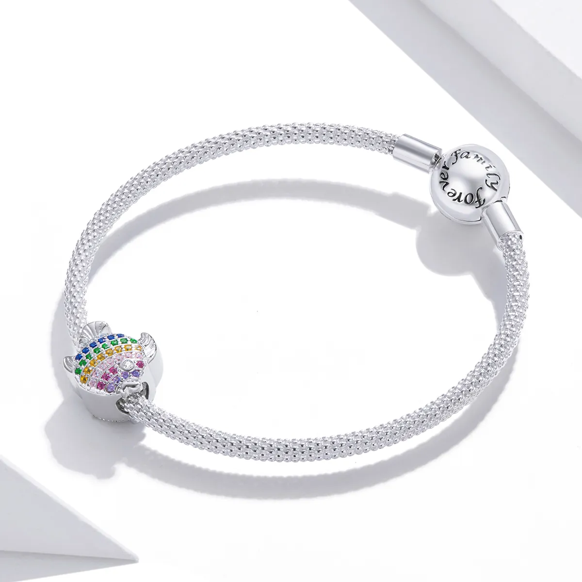 Pandora Style Sølv Fargerike Fisk Charm - SCC1803