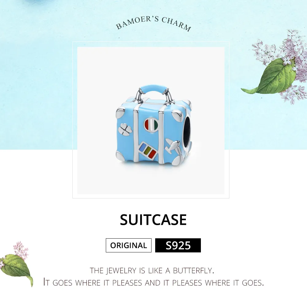 Pandora Style Sølv Koffert Charm - SCC1377