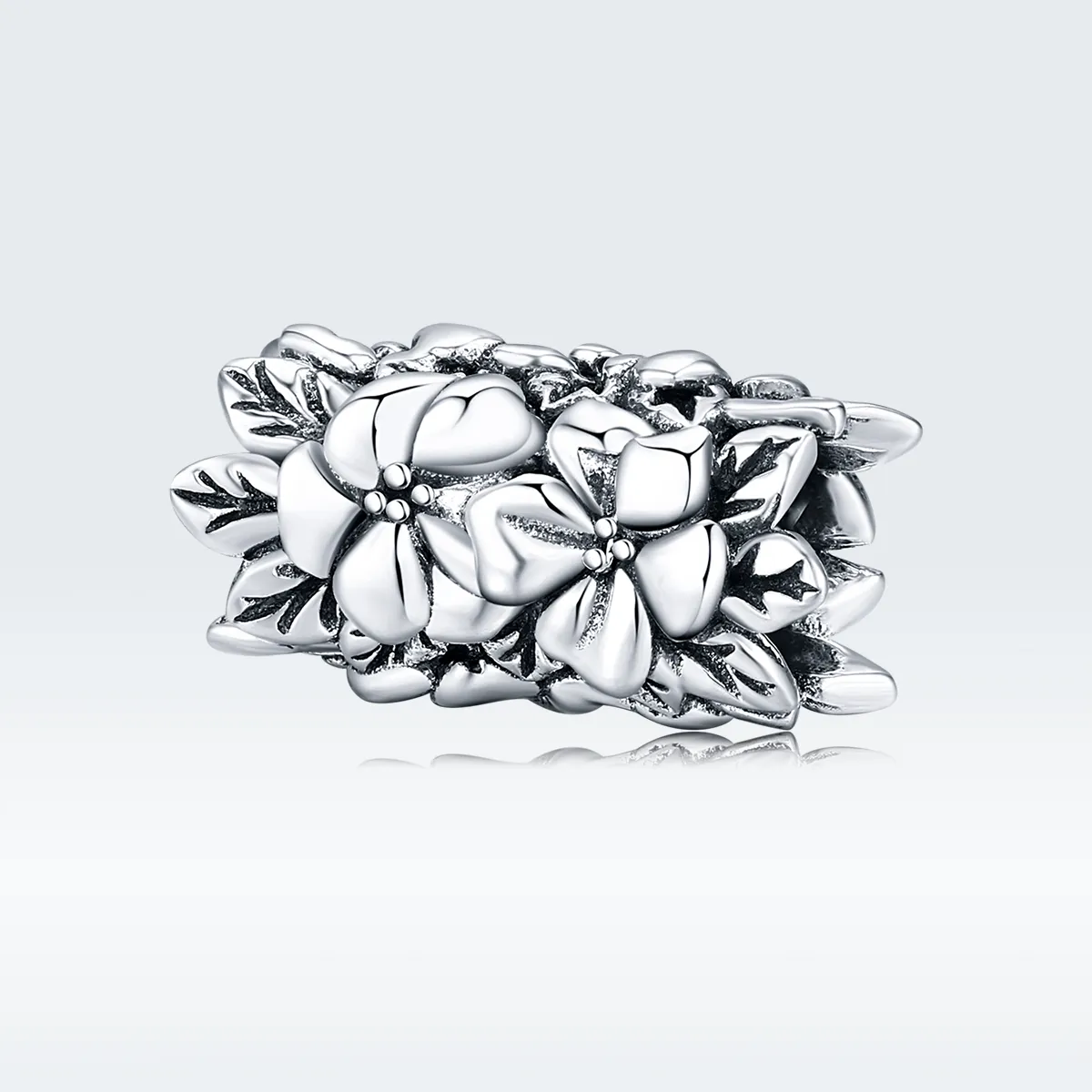 pandora style sølv sommerblomst charm scc1488