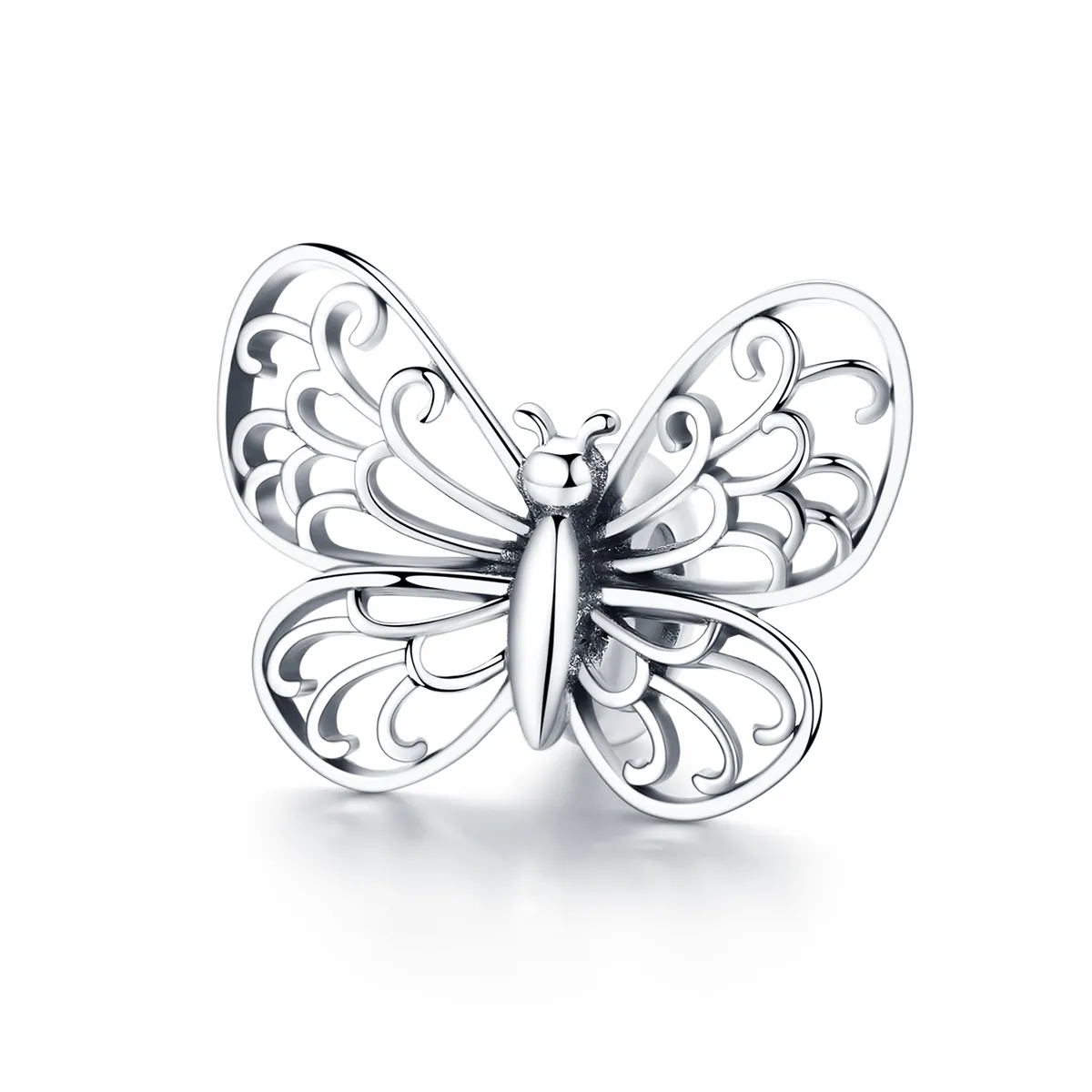 pandora style sølv sommerfugl charm bsc062
