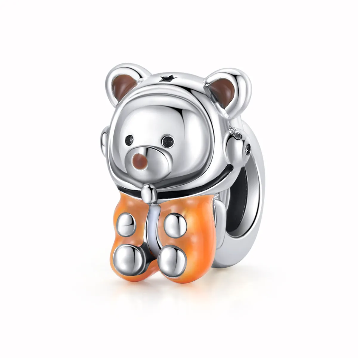 pandora style sølv space bear charm scc1693