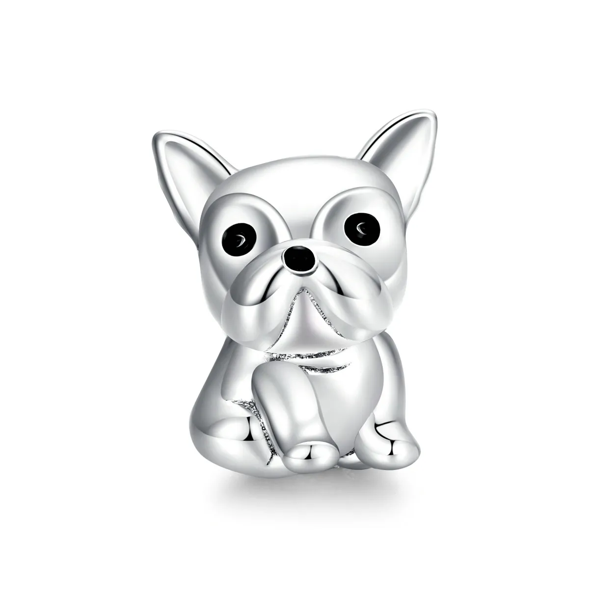 Pandora Style Sølv Søt Frenchie Bulldog Charm - SCC1599