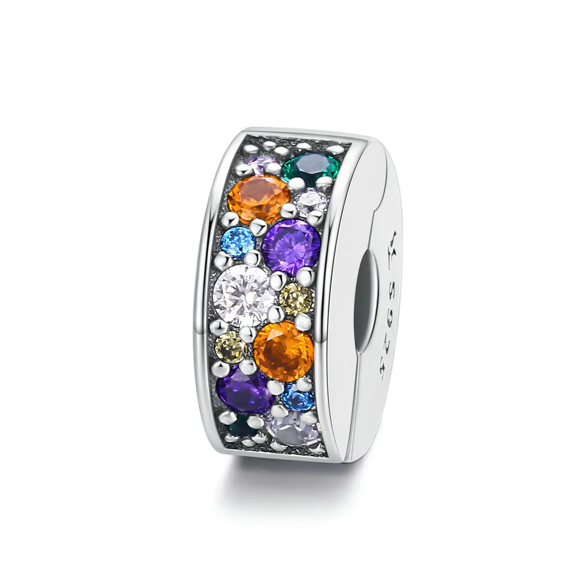 Pandora Style Sølv Fargerike Hageklips - SCC1609