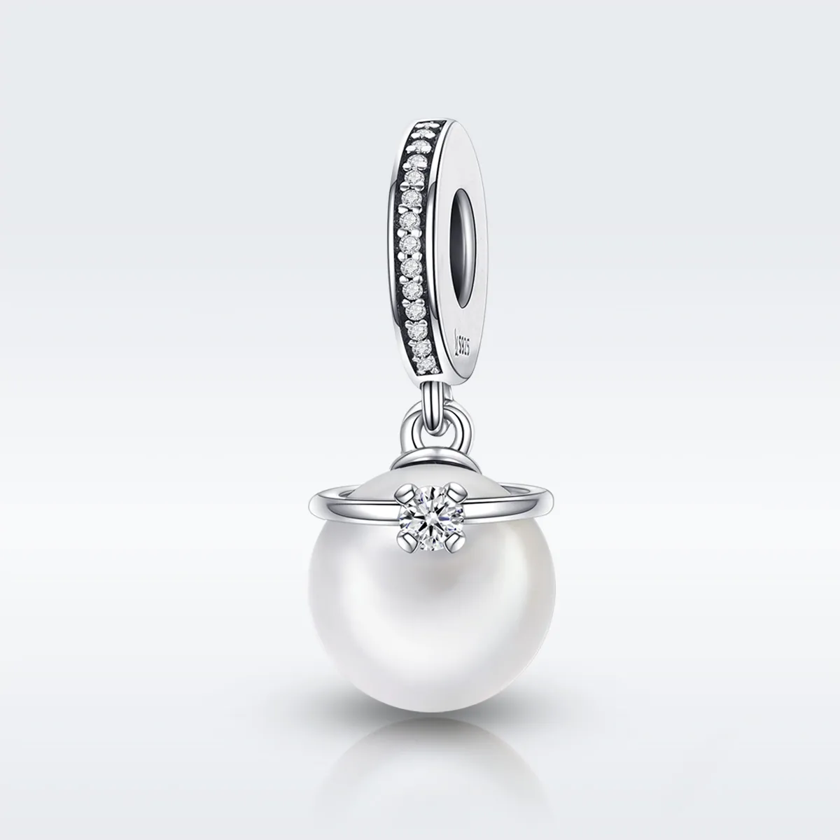 pandora style silver elegant pearls dangle scc137
