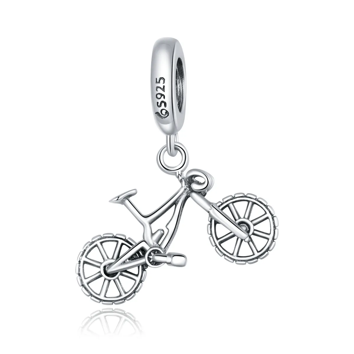 pandora style silver sykkel dangle bsc384