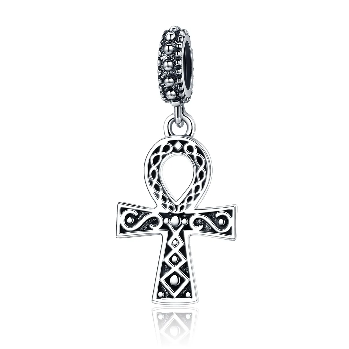 pandora style silver the cross of the power of retro faith dangle scc185