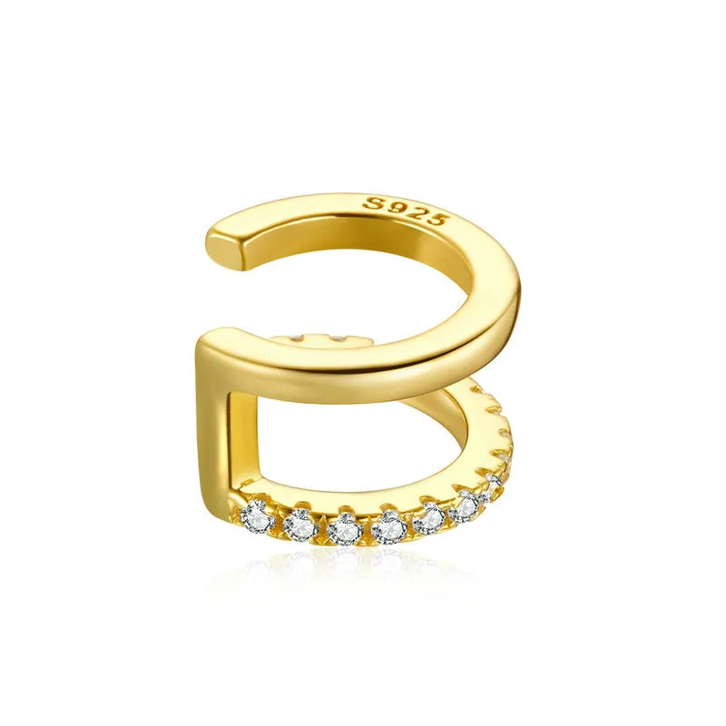 pandora style 18 karat gullbelagt enkel øreklemme sce994 b