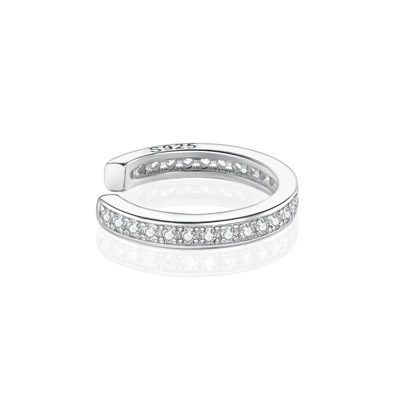pandora style silver simple ear clip sce998 a