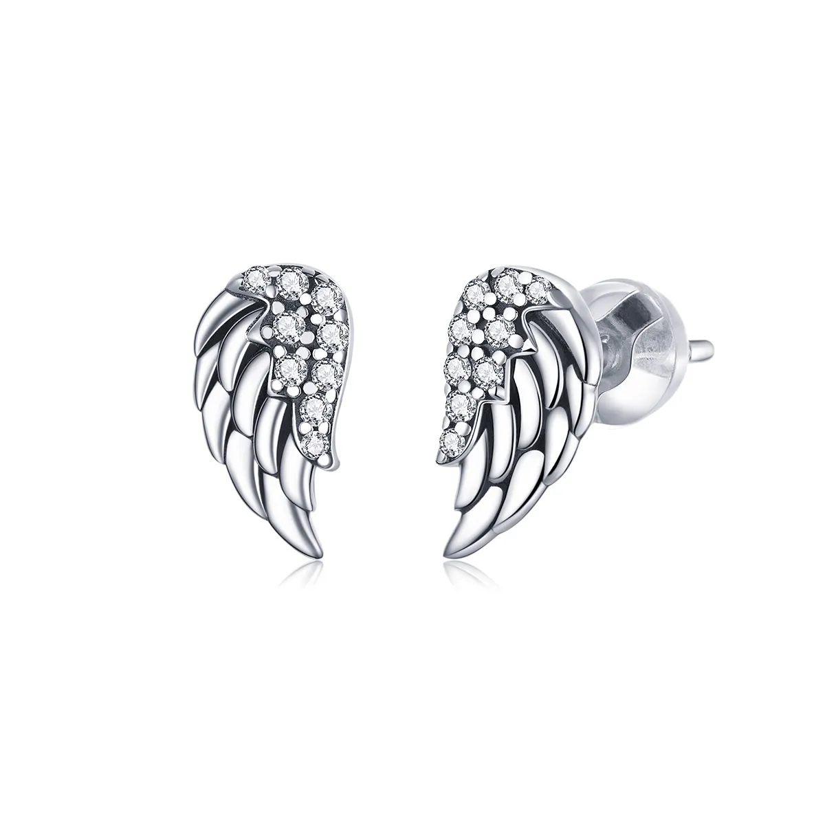Pandora Style Silver Wings øredobber - SCE882