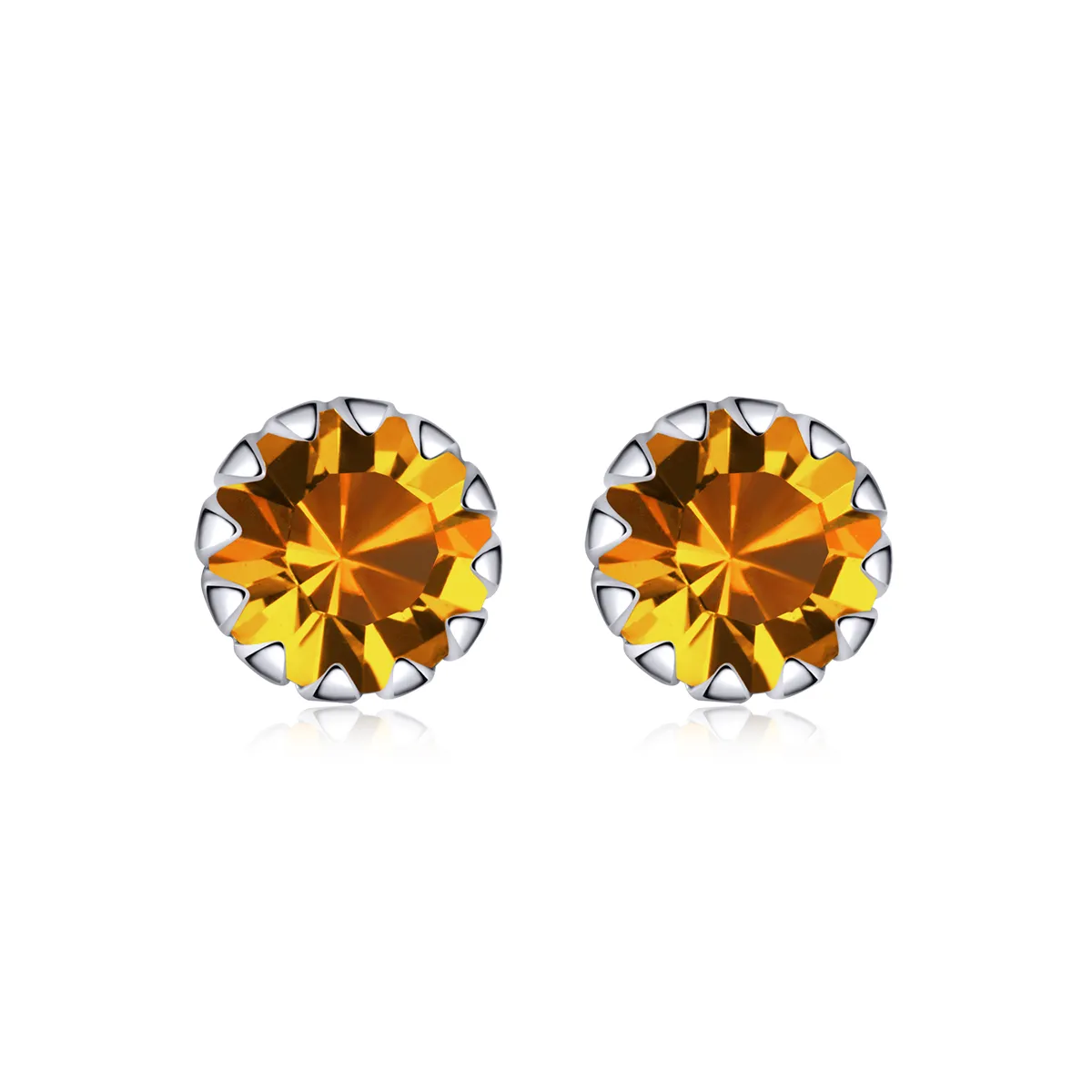 pandora style sølv birthstone november stud øredobber sce862 11